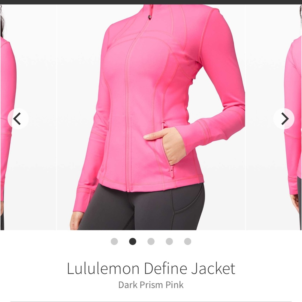 Rare Lululemon Define Jacket Dark Prism Pink Sz 6 - Picture 2 of 11